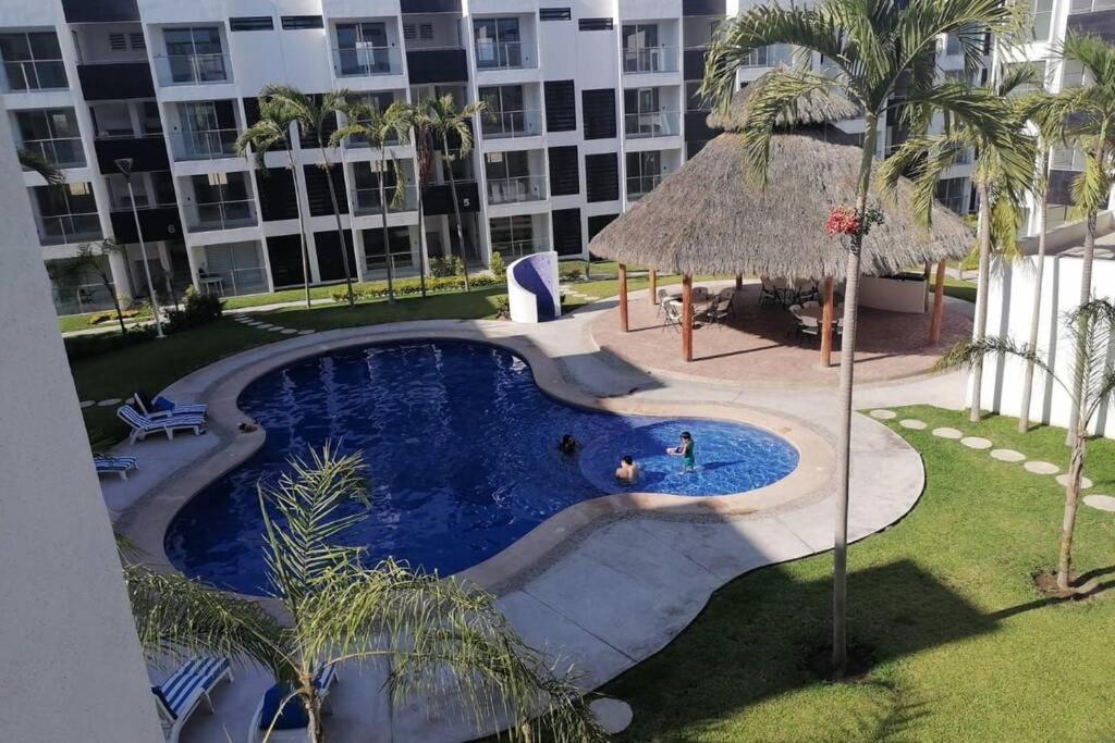 Departamento De Lujo En Manzanillo, Planta Baja Frente A La Alberca Apartment Exterior foto