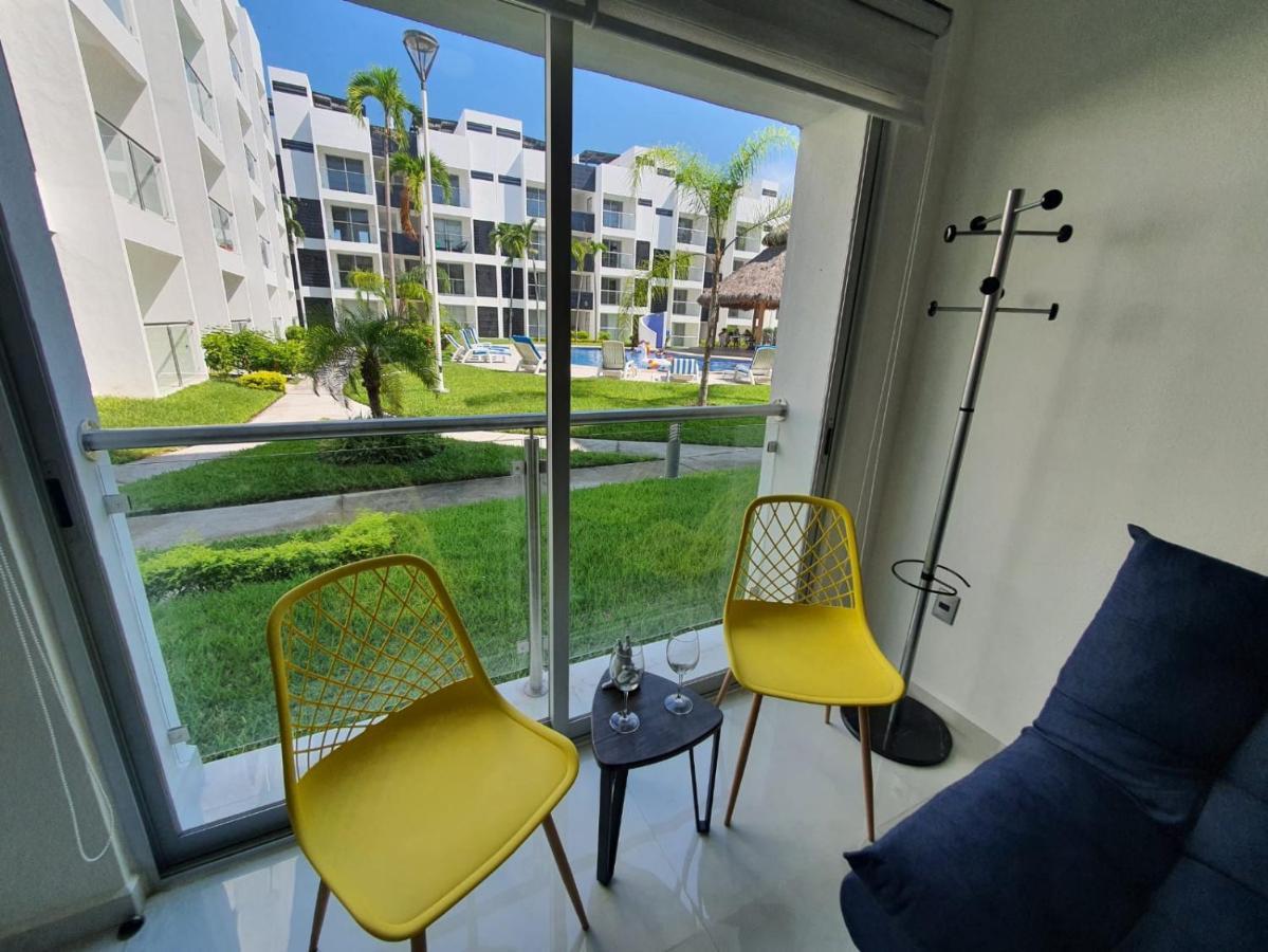 Departamento De Lujo En Manzanillo, Planta Baja Frente A La Alberca Apartment Exterior foto