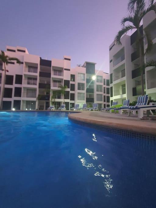 Departamento De Lujo En Manzanillo, Planta Baja Frente A La Alberca Apartment Exterior foto
